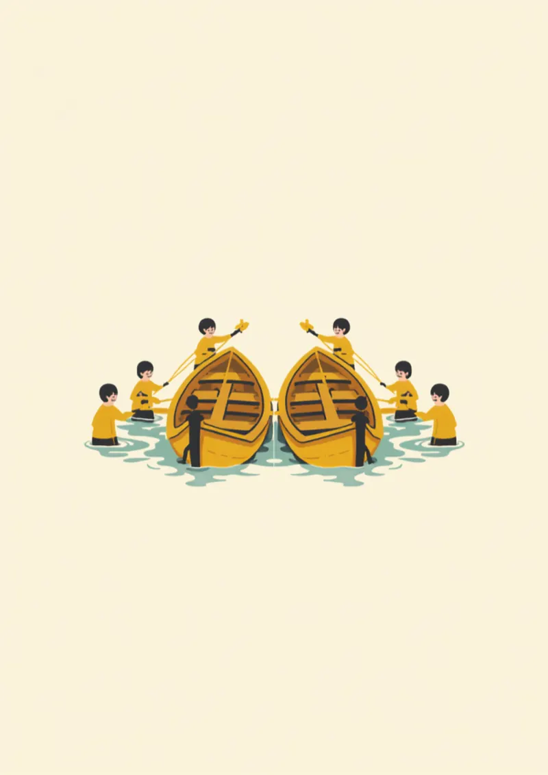 水俣「もやい直し」を表すイラスト