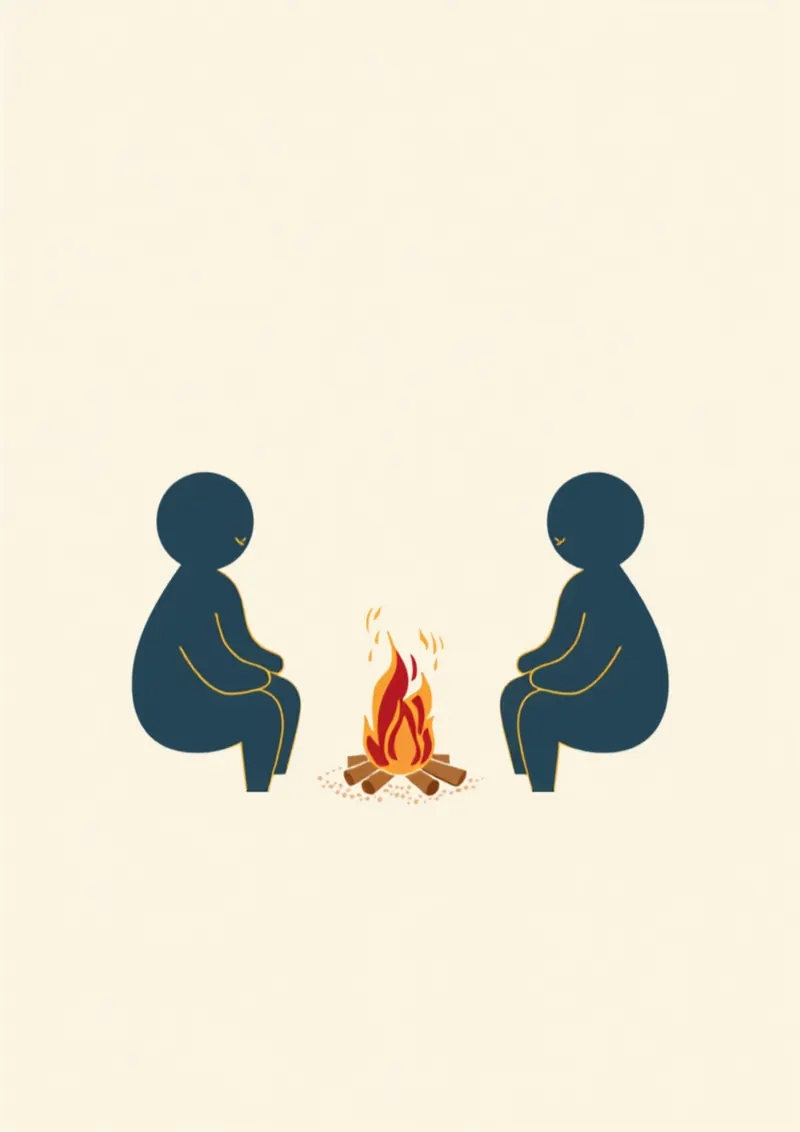 ナンセン対話を表すイラスト
