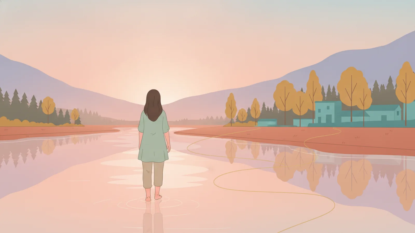越境学習を表すイラスト